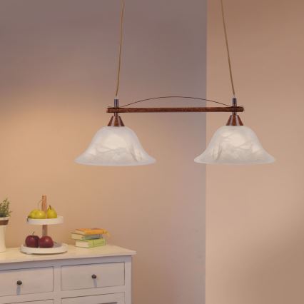 Paul Neuhaus 15242-48 - Candelabro suspenso NELLY 2xE14/40W/230V