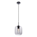 Paul Neuhaus 2002-25 - Candeeiro suspenso SHITAKE 1xE27/10W/230V diâmetro 20 cm fumado