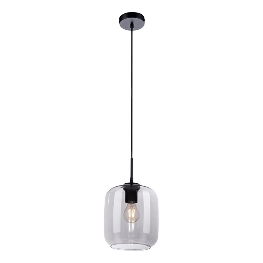 Paul Neuhaus 2002-25 - Candeeiro suspenso SHITAKE 1xE27/10W/230V diâmetro 20 cm fumado