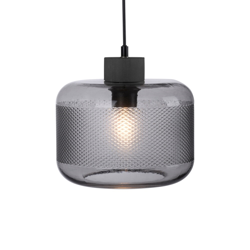 Paul Neuhaus 2005-25 - Candeeiro suspenso BOLETUS 1xE27/10W/230V diâmetro 23,5 cm cinzento