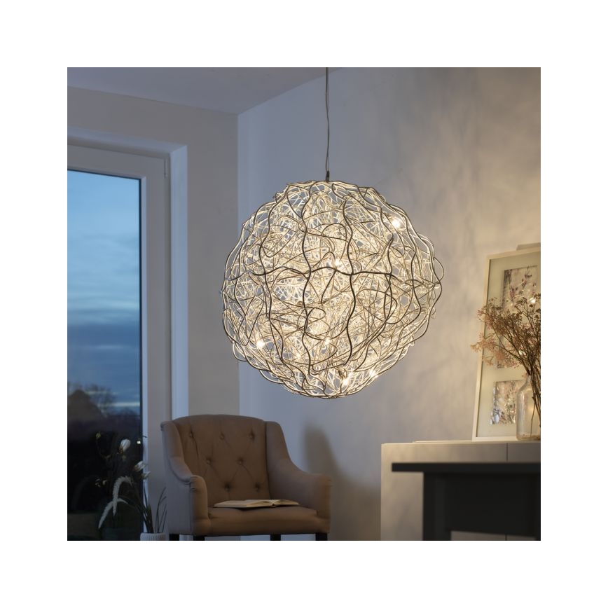 Paul Neuhaus 2019-21 - Lustre suspenso por cabo SAREA 15xG9/40W/230V prateado