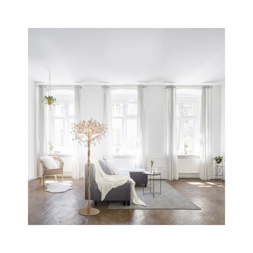 Paul Neuhaus 232-11 - Candeeiro de mesa ICICLE 5xG9/40W/230V cobre