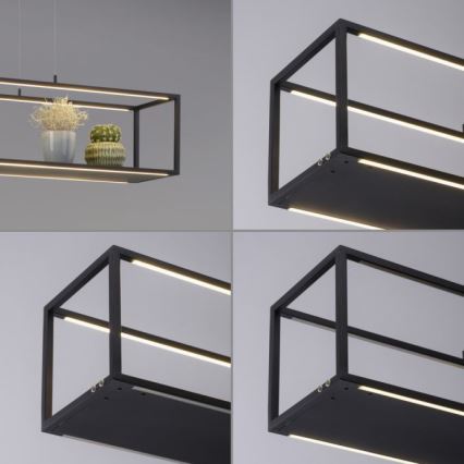 Paul Neuhaus 2441-18 - Candelabro suspenso LED com regulação CONTURA 4xLED/8W/230V