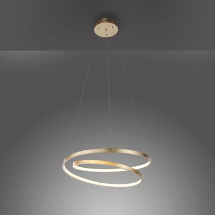 Paul Neuhaus 2472-12 - Candelabro suspenso LED com regulação ROMAN LED/30W/230V dourado