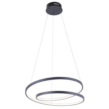 Paul Neuhaus 2472-18 - Candelabro suspenso LED com regulação ROMAN LED/30W/230V preto