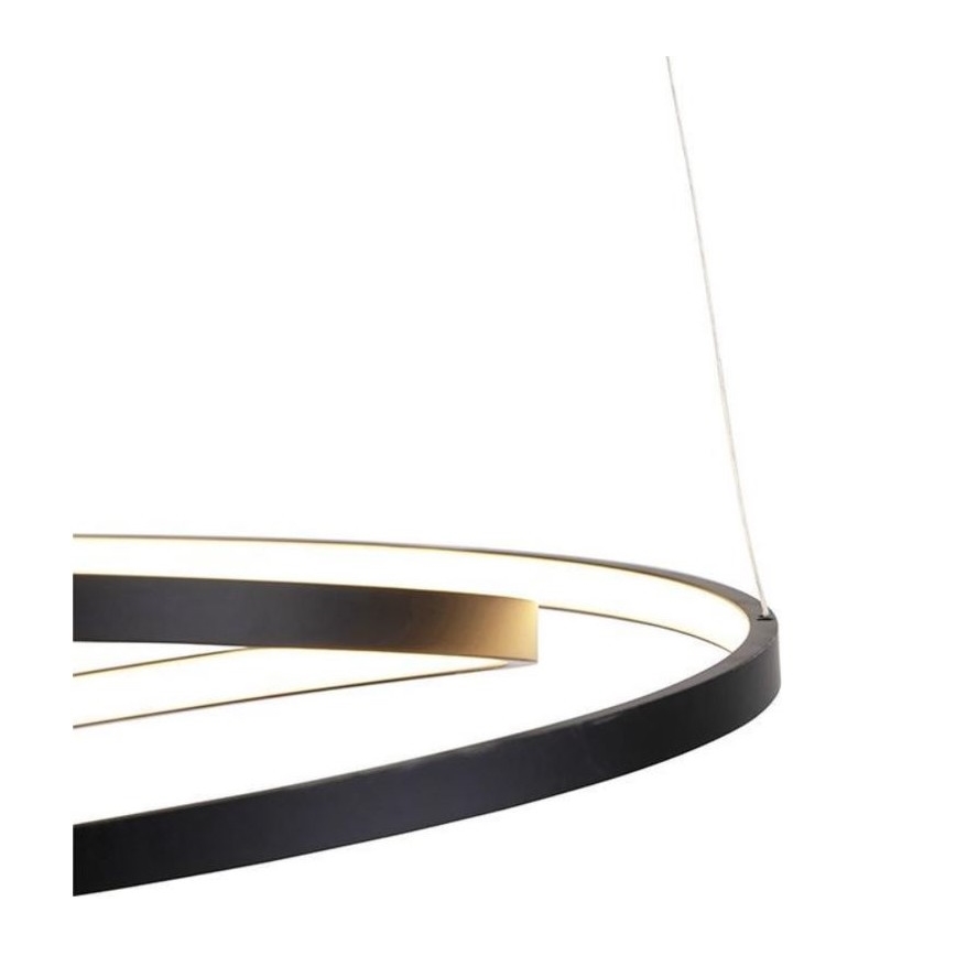 Paul Neuhaus 2472-18 - Candelabro suspenso LED com regulação ROMAN LED/30W/230V preto