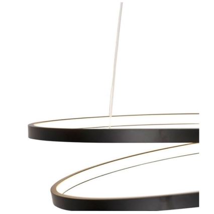 Paul Neuhaus 2472-18 - Candelabro suspenso LED com regulação ROMAN LED/30W/230V preto