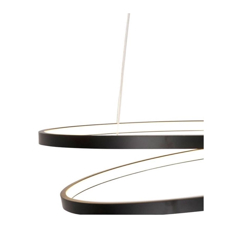 Paul Neuhaus 2472-18 - Candelabro suspenso LED com regulação ROMAN LED/30W/230V preto