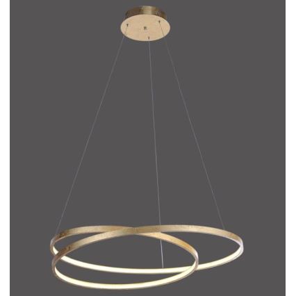 Paul Neuhaus 2474-12 - Candelabro suspenso LED com regulação ROMAN LED/40W/230V dourado