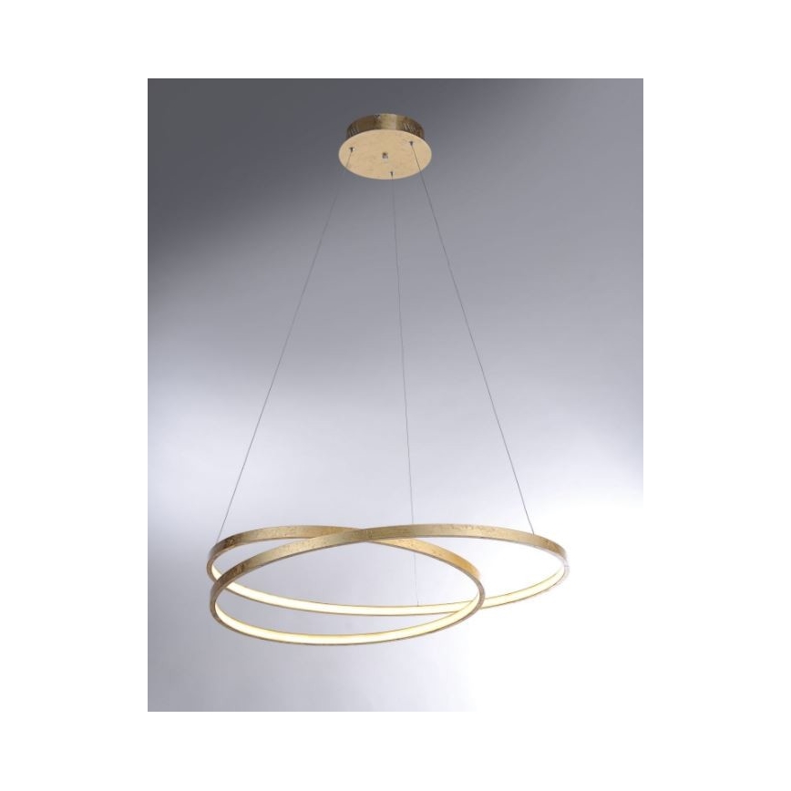 Paul Neuhaus 2474-12 - Candelabro suspenso LED com regulação ROMAN LED/40W/230V dourado