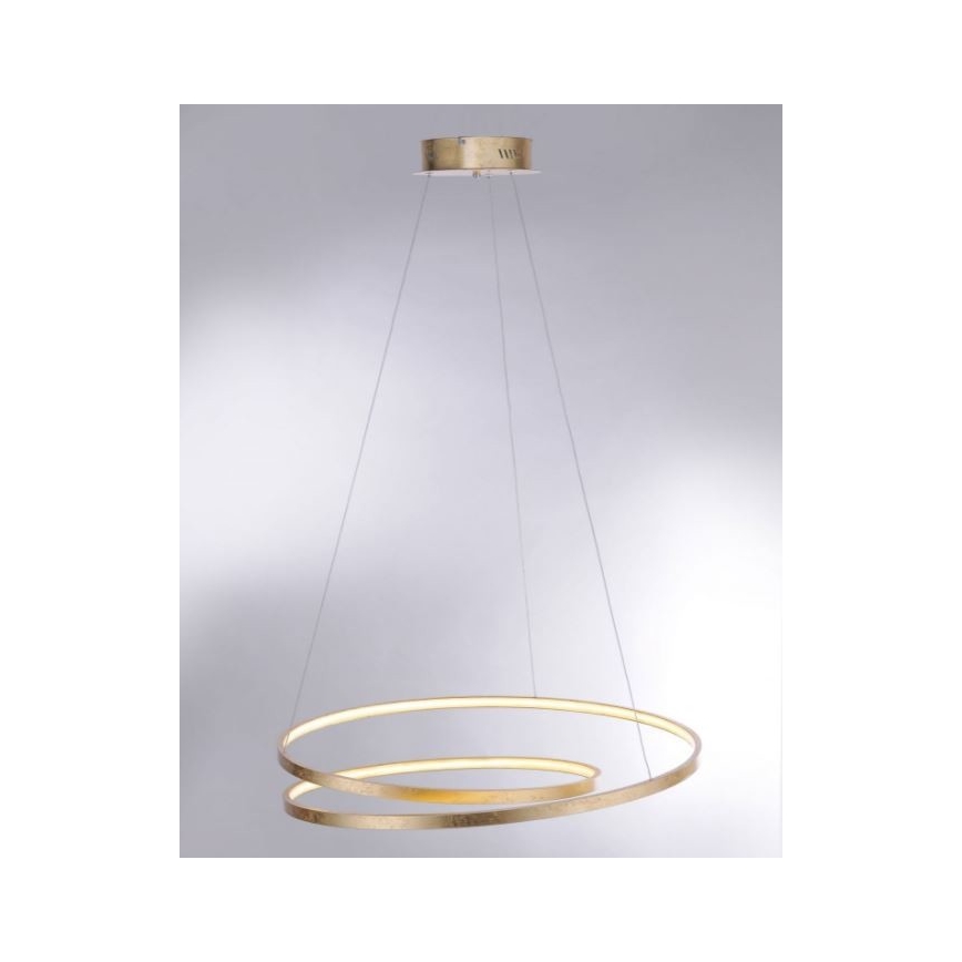 Paul Neuhaus 2474-12 - Candelabro suspenso LED com regulação ROMAN LED/40W/230V dourado