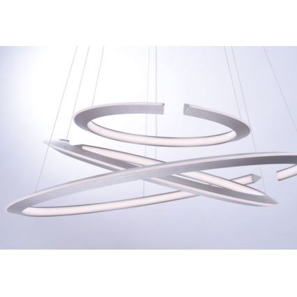 Paul Neuhaus 2493-55 - Luminária de teto LED dimmerizável com cabo ALESSA 3xLED/38W/230V + controlo remoto