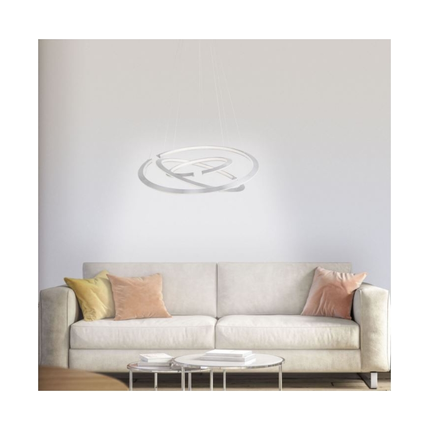 Paul Neuhaus 2493-55 - Luminária de teto LED dimmerizável com cabo ALESSA 3xLED/38W/230V + controlo remoto