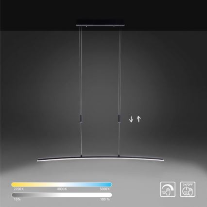 Paul Neuhaus 2530-13 - Candelabro suspenso LED com regulação JANINA LED/27W/230V