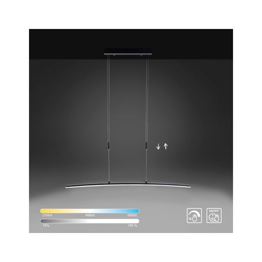 Paul Neuhaus 2530-13 - Candelabro suspenso LED com regulação JANINA LED/27W/230V