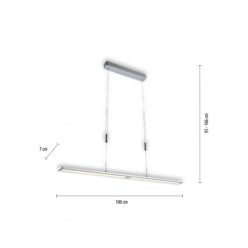 Paul Neuhaus 2565-95 - Candelabro suspenso LED com regulação e sensor LED/35W/230V