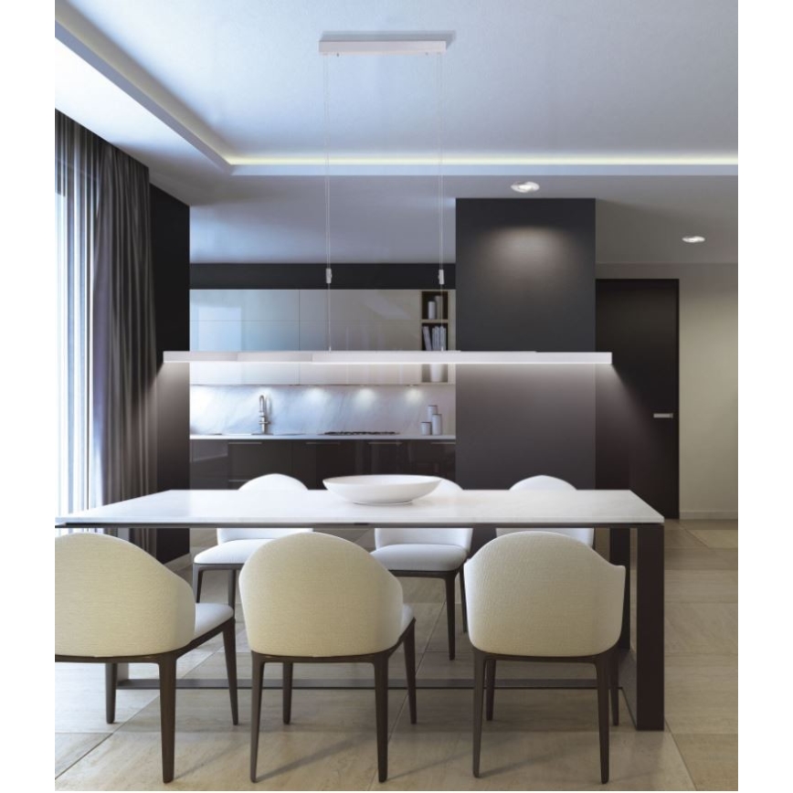 Paul Neuhaus 2568-95 - Candeeiro suspenso LED com regulação ADRIANA LED/14W/230V 2700-5000K cromado mate