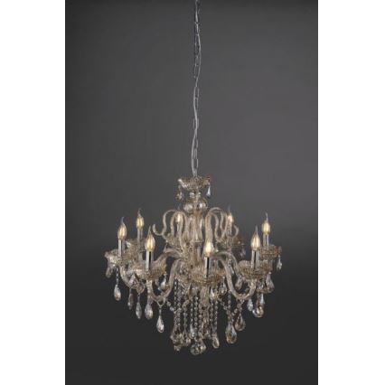 Paul Neuhaus 3081-97 - Candelabro suspenso de cristal GRACIA 8xE14/40W/230V dourado