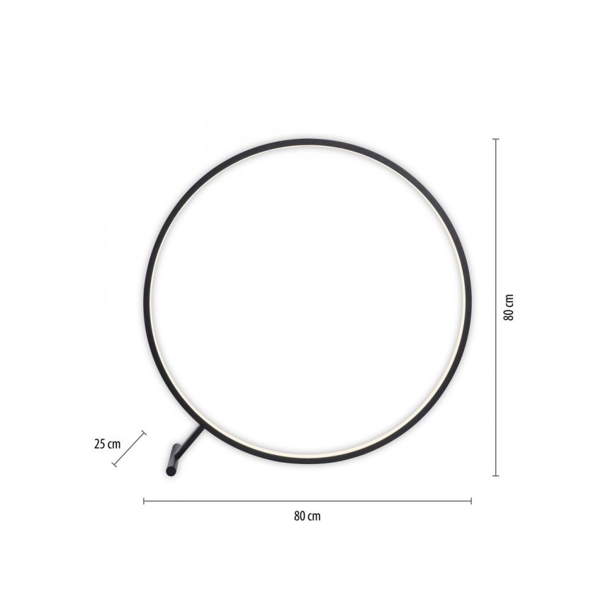 Paul Neuhaus 319-18 - Candeeiro de chão LED com regulação HULA LED/21,5W/230V 2700-5000K + comando