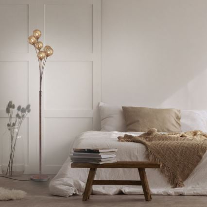 Paul Neuhaus 398-48 - Luminária de piso GRETA 6xG9/40W/230V