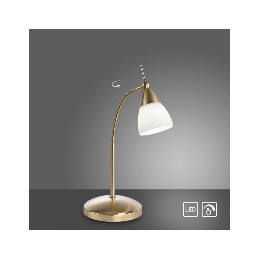 Paul Neuhaus 4001-60 - Candeeiro de mesa táctil LED com regulação PINO 1xG9/3W/230V dourado