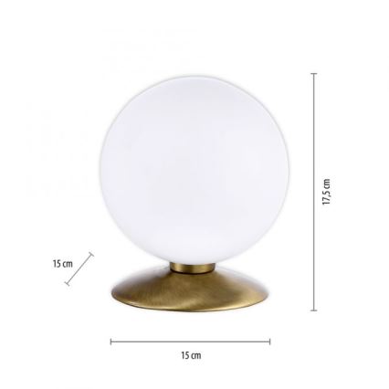 Paul Neuhaus 4013-11 - Candeeiro de mesa táctil LED com regulação BUBBA 1xG9/3W/230V latão