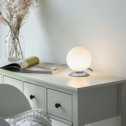 Paul Neuhaus 4013-55 - Candeeiro de mesa táctil LED com regulação BUBBA 1xG9/3W/230V cromado mate