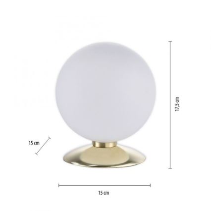 Paul Neuhaus 4013-60 - Candeeiro de mesa táctil LED com regulação BUBBA 1xG9/3W/230V dourado