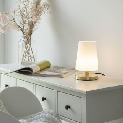 Paul Neuhaus 4146-60 - Candeeiro de mesa táctil LED com regulação SONJA 1xG9/3W/230V latão