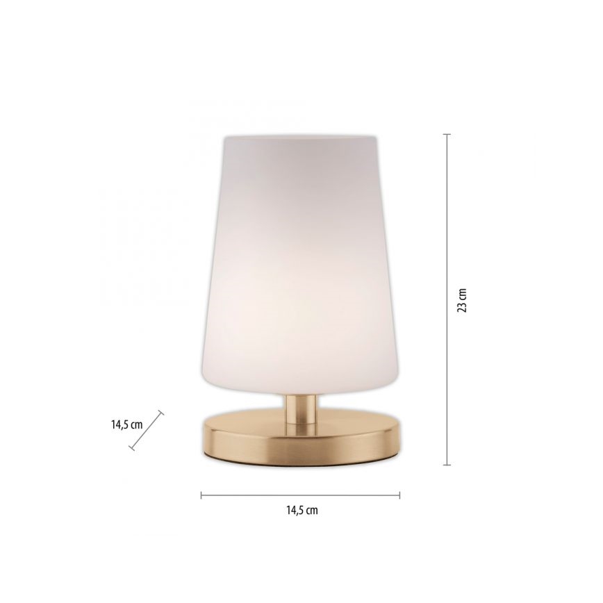 Paul Neuhaus 4146-60 - Candeeiro de mesa táctil LED com regulação SONJA 1xG9/3W/230V latão