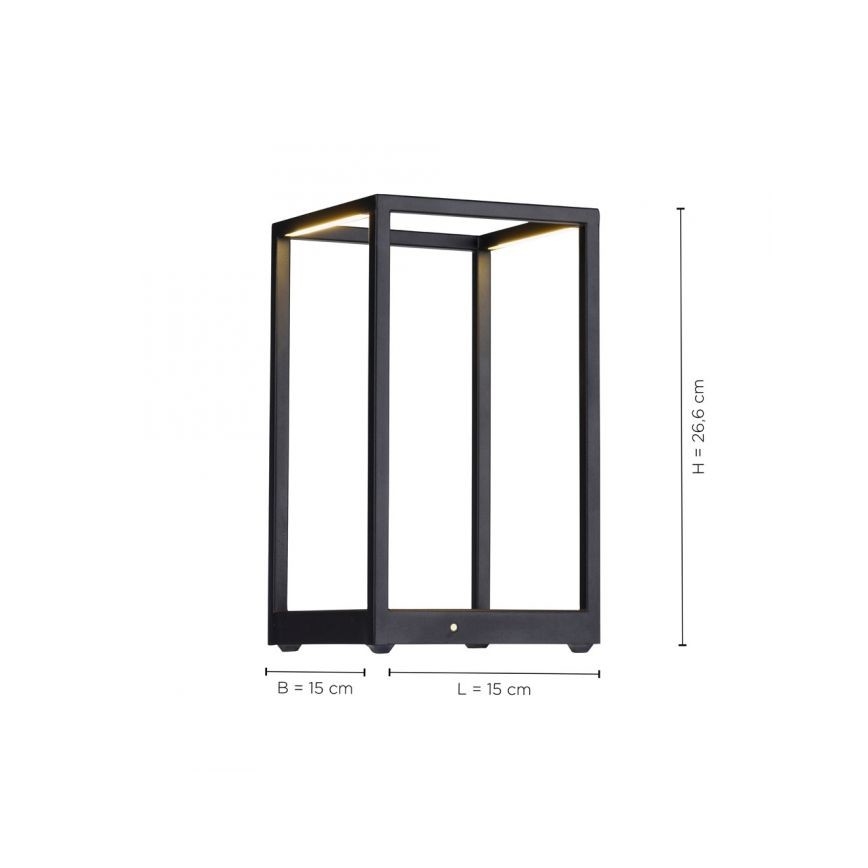 Paul Neuhaus 4401-18 - Candeeiro de mesa LED com regulação CONTURA 2xLED/2,2W/230V