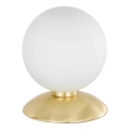 Paul Neuhaus 4437-60 - Candeeiro de mesa tátil dimerizável BUBBA 1xG9/28W/230V dourado