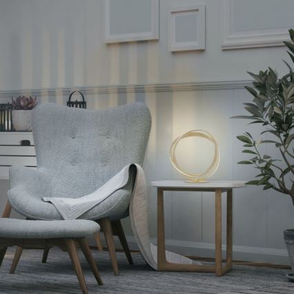 Paul Neuhaus 4531-12 - Candeeiro de mesa LED com regulação MELINDA LED/18W/230V dourado