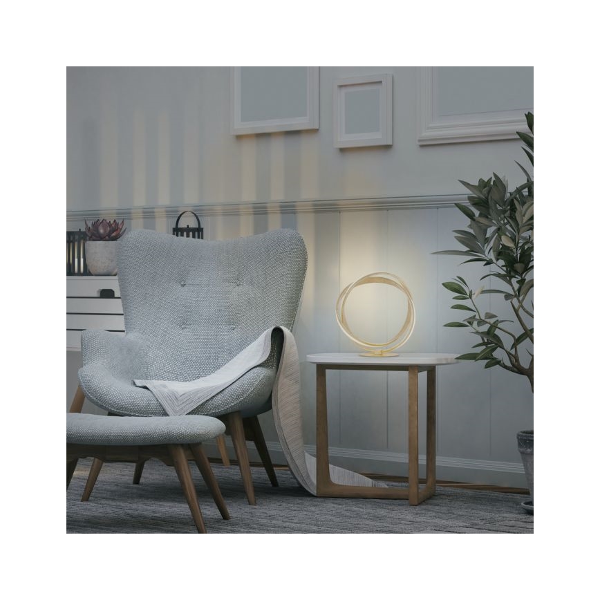 Paul Neuhaus 4531-12 - Candeeiro de mesa LED com regulação MELINDA LED/18W/230V dourado