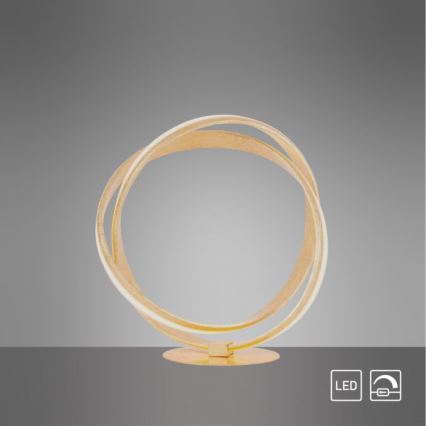 Paul Neuhaus 4531-12 - Candeeiro de mesa LED com regulação MELINDA LED/18W/230V dourado