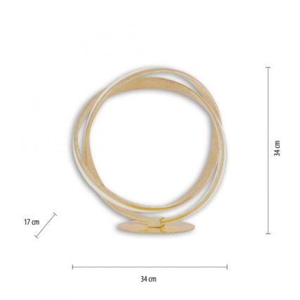 Paul Neuhaus 4531-12 - Candeeiro de mesa LED com regulação MELINDA LED/18W/230V dourado