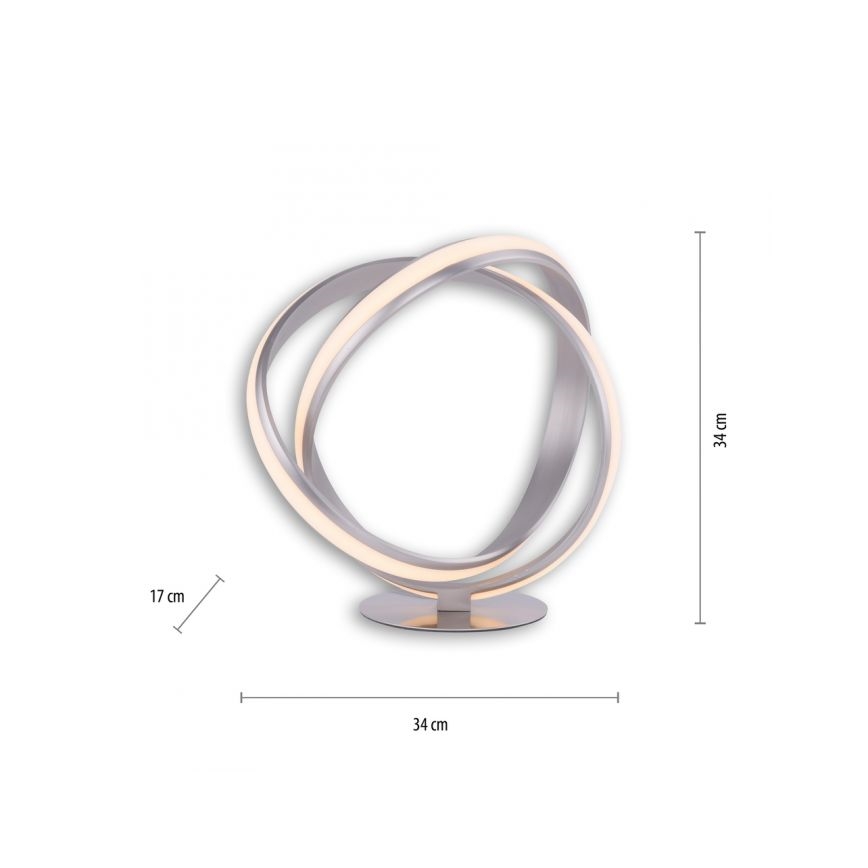 Paul Neuhaus 4531-55 - Candeeiro de mesa LED com regulação MELINDA LED/18W/230V cromado mate