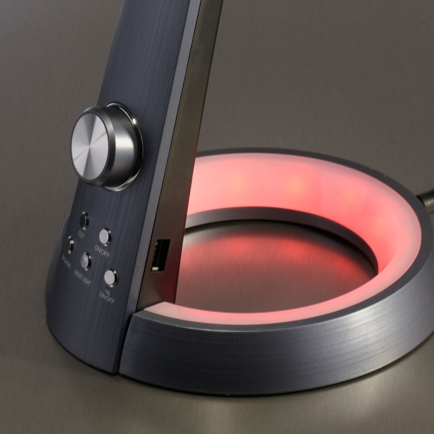 Paul Neuhaus 4591-18 - Candeeiro de mesa LED RGB com regulação BILL LED/5,7W/230V 3000-6500K + LED/1,6W