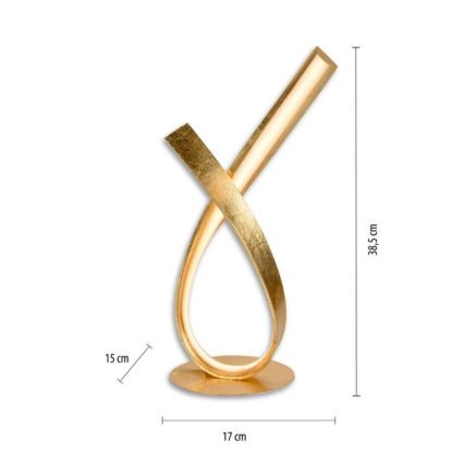 Paul Neuhaus 4720-12 - Candeeiro de mesa LED com regulação LINDA LED/11,4W/230V dourado