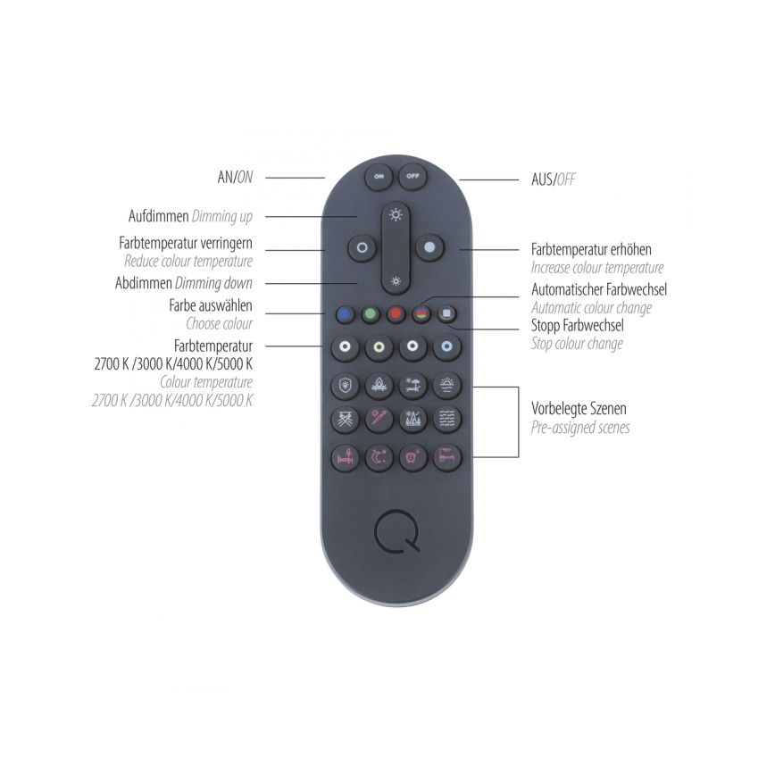 Paul Neuhaus 6071-18 - Luminária de teto LED regulável Q-PIATO LED/35W/230V diâmetro 51 cm 2700-5000K Wi-Fi + controlo remoto