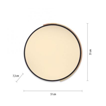 Paul Neuhaus 6071-18 - Luminária de teto LED regulável Q-PIATO LED/35W/230V diâmetro 51 cm 2700-5000K Wi-Fi + controlo remoto