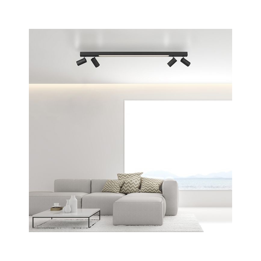 Paul Neuhaus 6121-13 - Luminária de embutir LED dimmerizável PURE 4xLED/4W/230V + LED/9W 2700-5000K + comando à distância