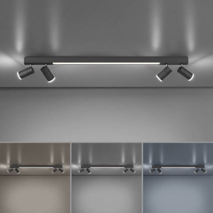 Paul Neuhaus 6121-13 - Luminária de embutir LED dimmerizável PURE 4xLED/4W/230V + LED/9W 2700-5000K + comando à distância