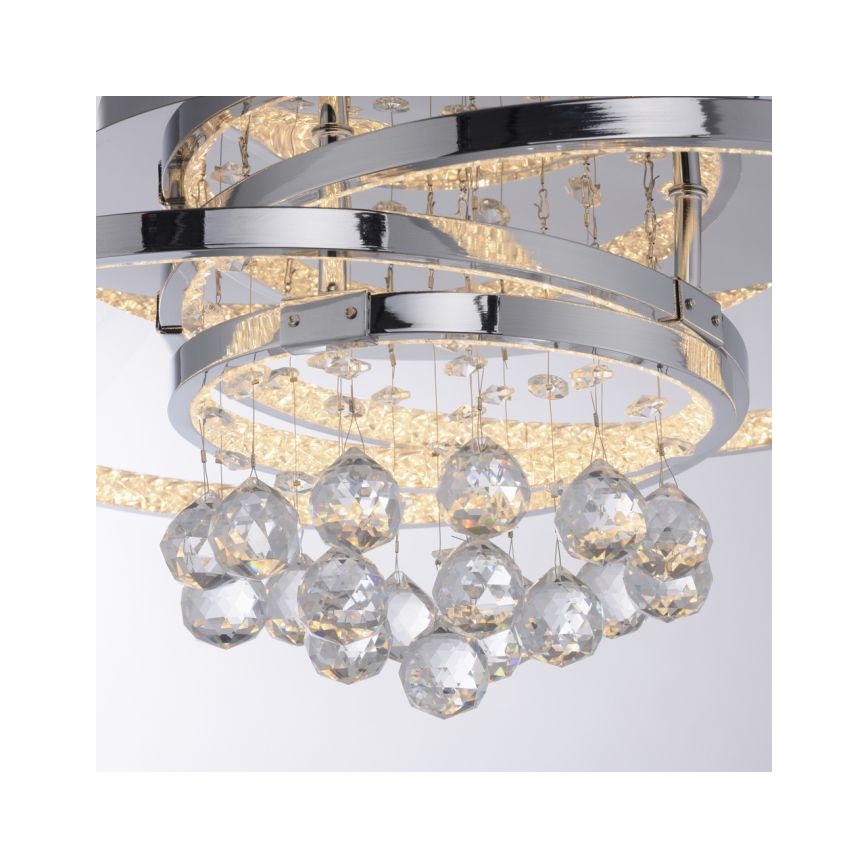 Paul Neuhaus 6267-17 - Iluminação de teto LED com regulação ROTAZO LED/32W/230V diâmetro 45 cm cromado brilhante