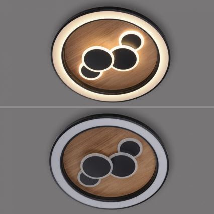 Paul Neuhaus 6284-79 - Iluminação de teto LED ELIZA LED/55,5W/230V diâmetro 60 cm carvalho