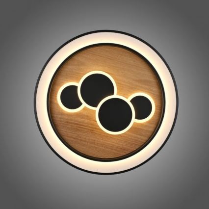 Paul Neuhaus 6284-79 - Iluminação de teto LED ELIZA LED/55,5W/230V diâmetro 60 cm carvalho