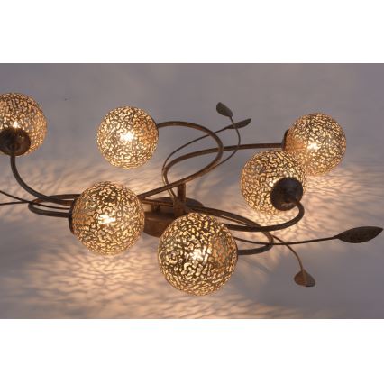 Paul Neuhaus 6398-48 - Candelabro integrado GRETA 6xG9/40W/230V