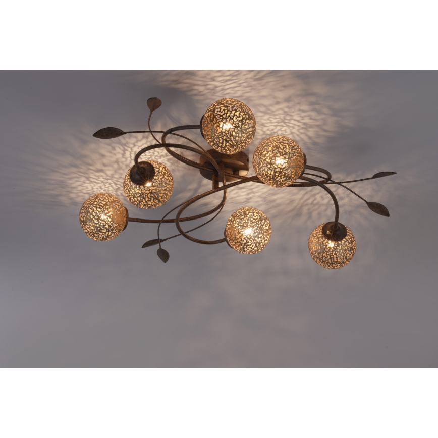 Paul Neuhaus 6398-48 - Candelabro integrado GRETA 6xG9/40W/230V