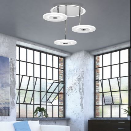 Paul Neuhaus 6446-55 - Candeeiro LED com regulação LED ADALI 3xLED/13W/230V