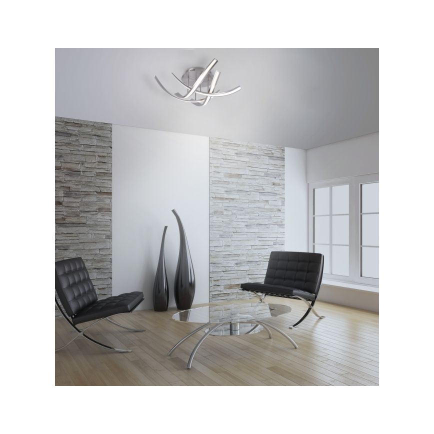 Paul Neuhaus 6474-55 - Candelabro montado à superfície LED com regulação LINDA 4xLED/7W/230V